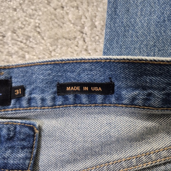 Alex Mill AM Original Jeans Mens 31/32 Blue Heavy Cotton 80s Dad USA Hipster - Picture 3 of 13